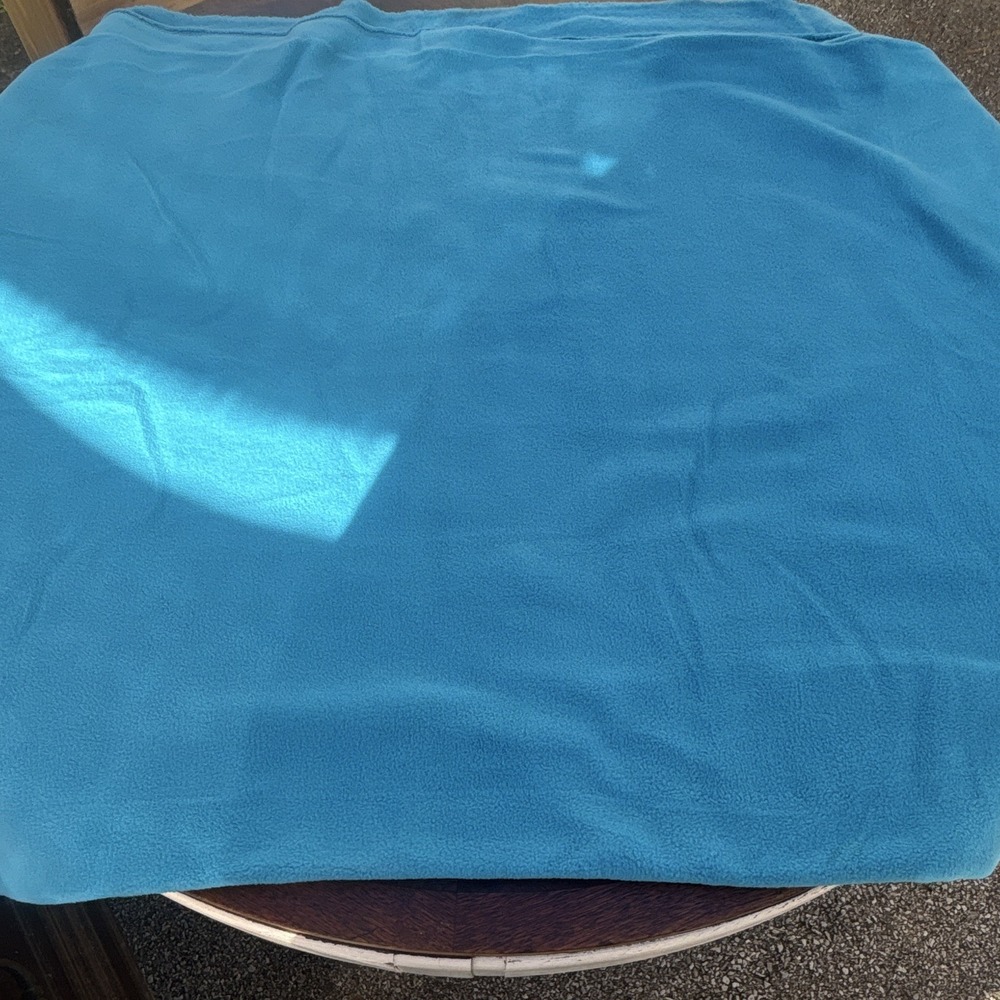 Solid Blue Color Fleece Fabric Material - 3 YARDS